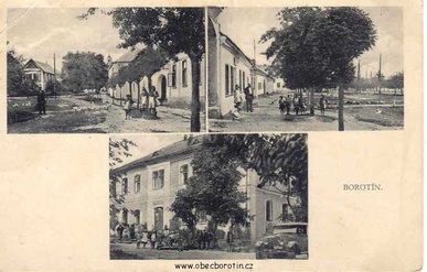 Historie obce Borotín